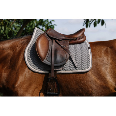 Zadelpad Equithème Softypop Donkergrijs