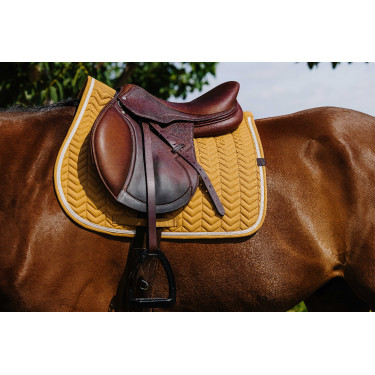 Zadelpad Equithème Softypop Geel