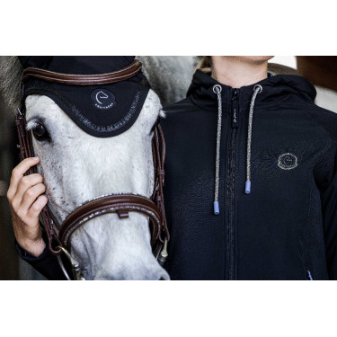 Softshelljas Je t'aime Equithème Victoria dames Zwart
