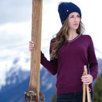 Pull V-hals Kimola Flags & Cup Anthracite Pull V-hals Kimola Flags & Cup Anthracite