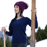 Pull V-hals Kimola Flags & Cup Anthracite Pull V-hals Kimola Flags & Cup Anthracite