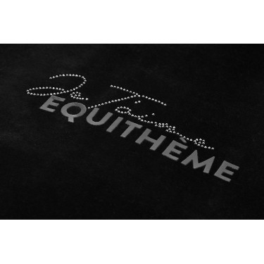Fleece velours Je t'aime Equithème Coline dames Zwart