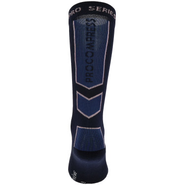 Sokken Equithème Performance Marine / roze Blauw