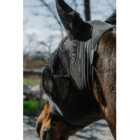 Vliegwerend anti-UV masker Equithème Lycra Zwart