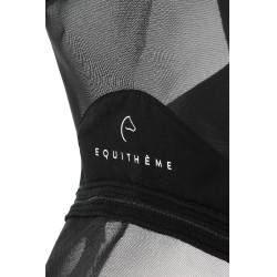 Vliegenmasker anti-UV Equithème Zipper Zwart