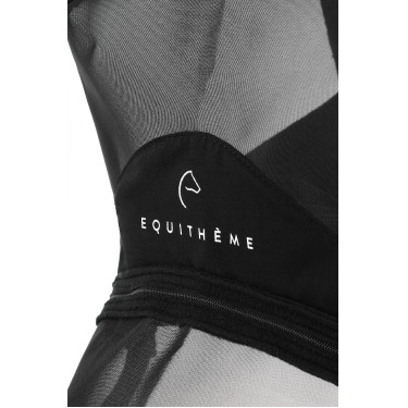 Vliegenmasker anti-UV Equithème Zipper Zwart