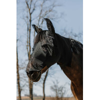 Vliegenmasker anti-UV Equithème Hood Zwart