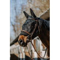 Anti-vliegenmasker anti-UV Equithème Anatomic Zwart