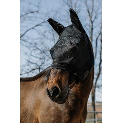 Vliegenmasker anti-UV Equithème Mesh Zwart