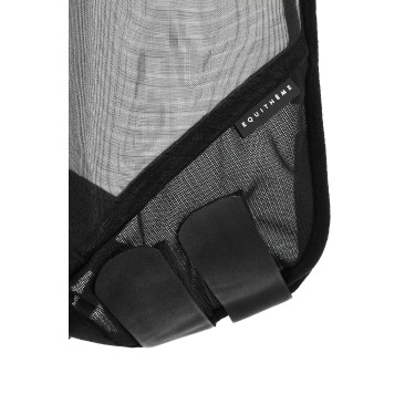 Máscara anti-moscas anti-UV Equithème 2 en 1 Zwart