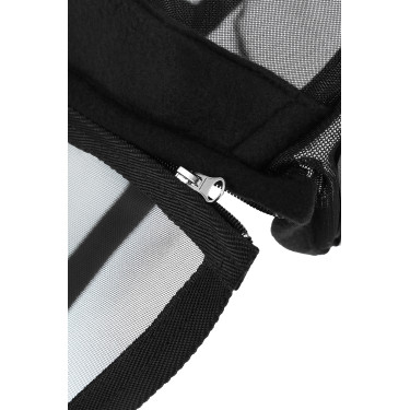 Máscara anti-moscas anti-UV Equithème 2 en 1 Zwart