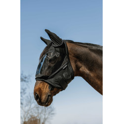 Fliegenmaske/ UV-Schutz Equithème Doux Zwart