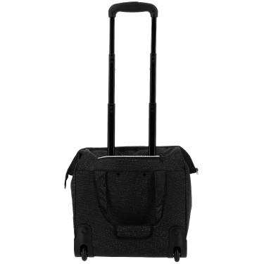 Poetstas op wieltjes Equithème Zwart