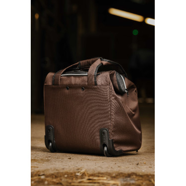 Poetstas op wieltjes Equithème Bruin