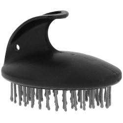 HIPPOTONIC massageborstel met zachte borstelharen Zwart