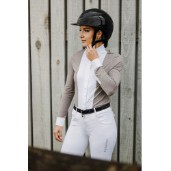 Overhemd Equithème Julie Taupe Bruin