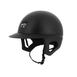 Pénélope matte helm met lange klep Mat zwart Pénélope matte helm met lange klep Mat zwart