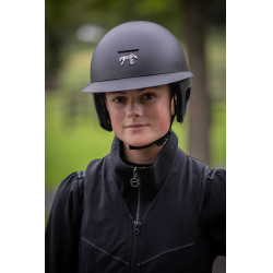 Pénélope matte helm met lange klep Mat zwart Pénélope matte helm met lange klep Mat zwart