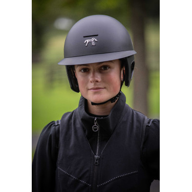 Pénélope matte helm met lange klep Mat zwart Pénélope matte helm met lange klep Mat zwart