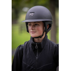 Pénélope matte helm met lange klep Mat zwart Pénélope matte helm met lange klep Mat zwart