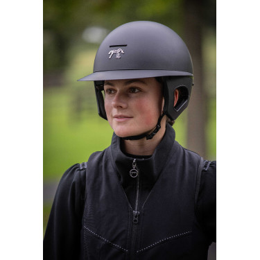 Pénélope matte helm met lange klep Mat zwart Pénélope matte helm met lange klep Mat zwart