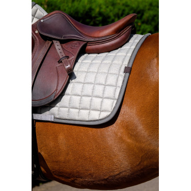 Zadeldek Equithème Chic Lichtgrijs