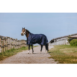Equithème Classic 1200D High neck deken Marine Marineblauw