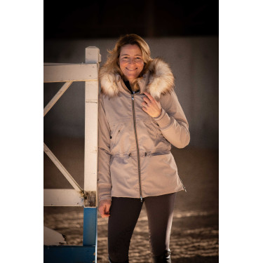 Parka Pénélope Steppy Taupe Bruin