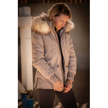 Parka Pénélope Steppy Taupe Bruin