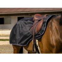 Zadeldeken Equithème Tyrex 600D Fleece Zwart