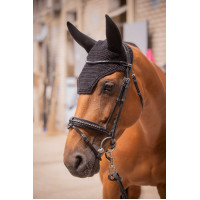 Oornetje voor paarden Pénélope Soundless Strass Zwart Oornetje voor paarden Pénélope Soundless Strass Zwart