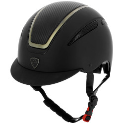 EQUITHEME Agris helm Zwart chroom carbon EQUITHEME Agris helm Zwart chroom carbon