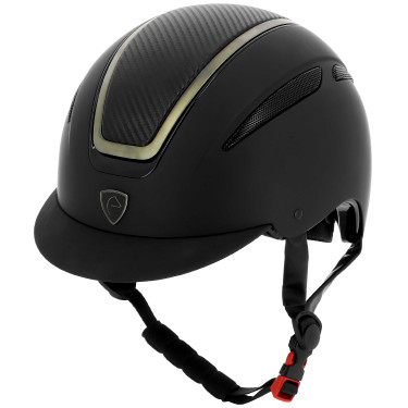 EQUITHEME Agris helm Zwart chroom carbon EQUITHEME Agris helm Zwart chroom carbon