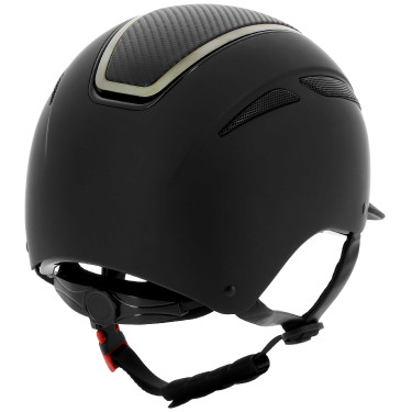 EQUITHEME Agris helm Zwart chroom carbon EQUITHEME Agris helm Zwart chroom carbon