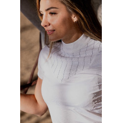 Polo Equithème Funza Korte mouwen Wit