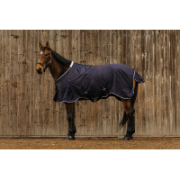 Overhemd Equithème Vague Marineblauw Overhemd Equithème Vague Marineblauw