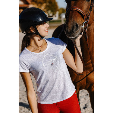 T-shirt Equithème Claire Wit