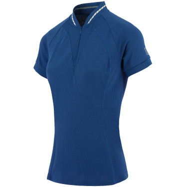 Polo Equithème Elodie Korte mouwen Blauw Monaco