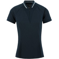Polo Equithème Elodie Korte mouwen Marineblauw Polo Equithème Elodie Korte mouwen Marineblauw