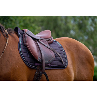 Zadeldoek Equithème Domino Violet Zadeldoek Equithème Domino Violet