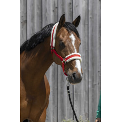 Halster Riding World synthetische schapenvacht Rood Halster Riding World synthetische schapenvacht Rood