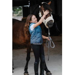 Mouwloze bodywarmer Equithème Lina kind Turkoois Blauw
