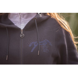 Sweat Fluore Pénélope Zwart Sweat Fluore Pénélope Zwart