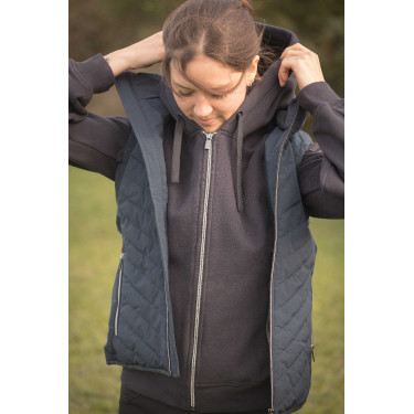 Mouwloze bodywarmer Longueil Paddock Sports Marineblauw