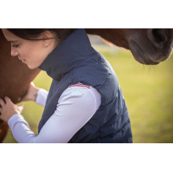 Mouwloze bodywarmer Longueil Paddock Sports Marineblauw