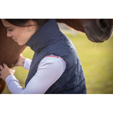 Mouwloze bodywarmer Longueil Paddock Sports Marineblauw