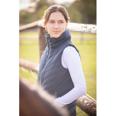 Mouwloze bodywarmer Longueil Paddock Sports Marineblauw