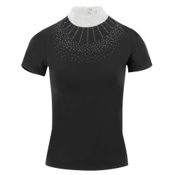 Polo Equithème London korte mouwen Zwart