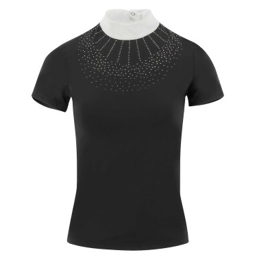 Polo Equithème London korte mouwen Zwart