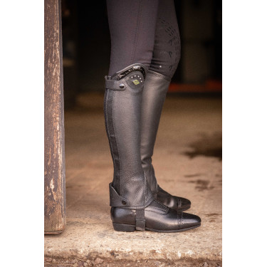 Mini-chaps Pénélope Prisca leer Zwart Mini-chaps Pénélope Prisca leer Zwart